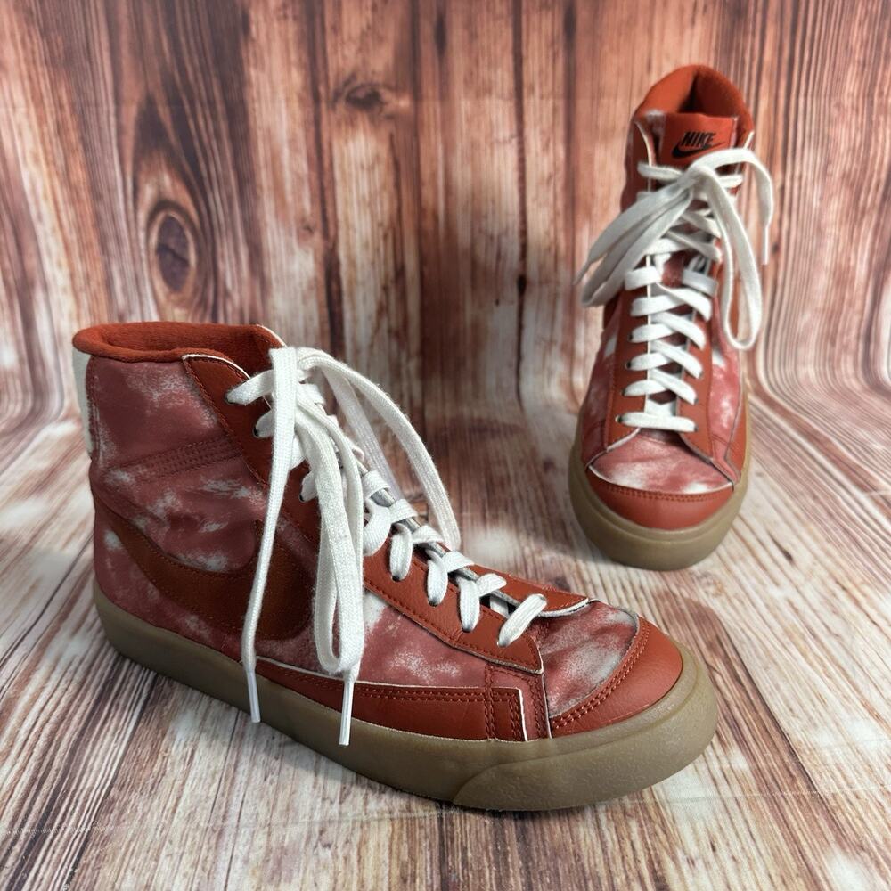 Nike BLAZER Mid 77 Cozi By You Mens Size 7 Red High Top Sneakers Shoes Boys Kids
